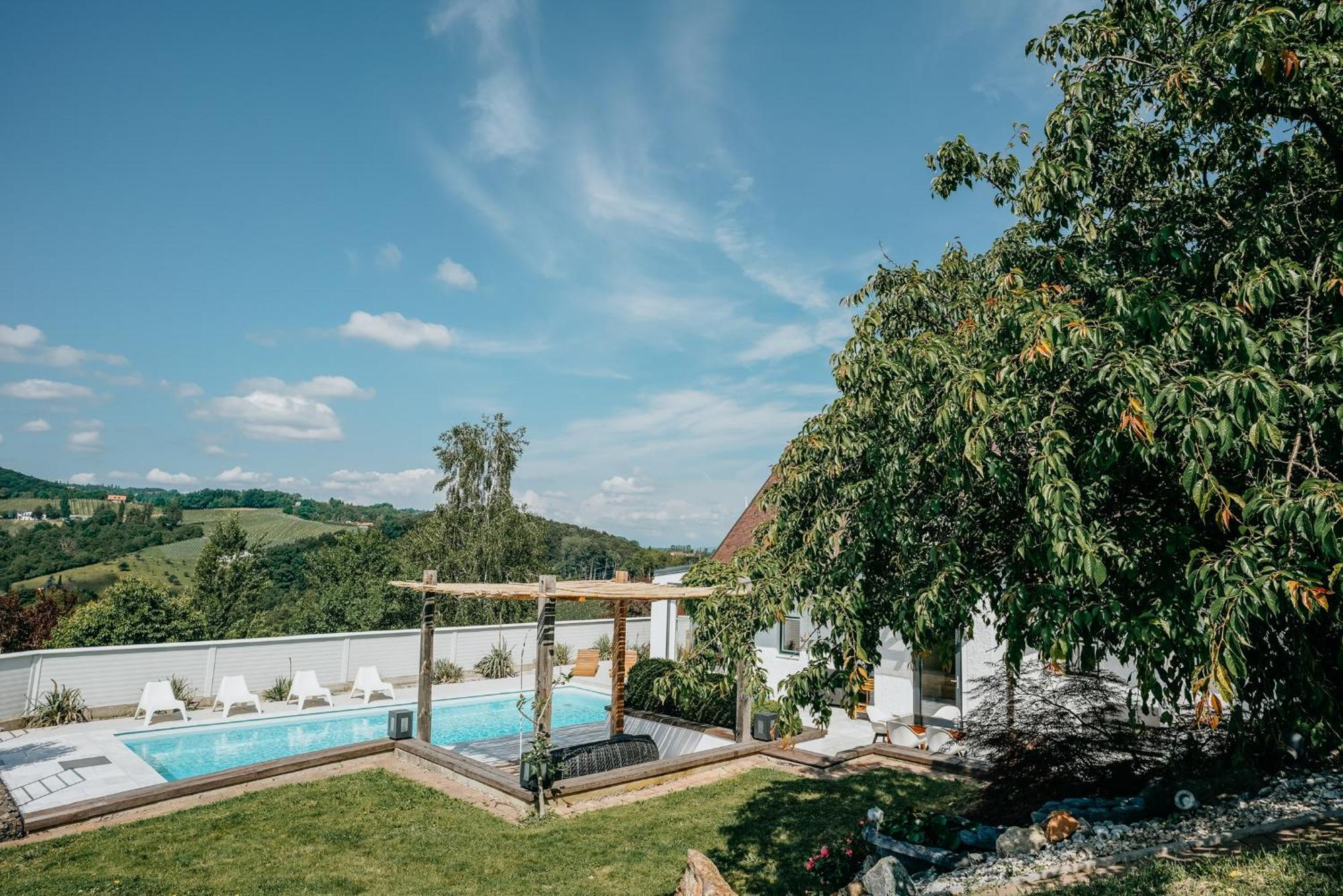 Weingut Holler Chalet Weingarten Spielfeld Eksteriør billede